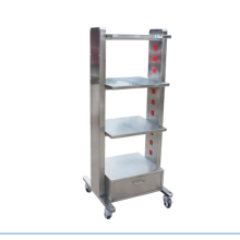 Cheaper price multi-layer vet equipment load-bearing cart with socket